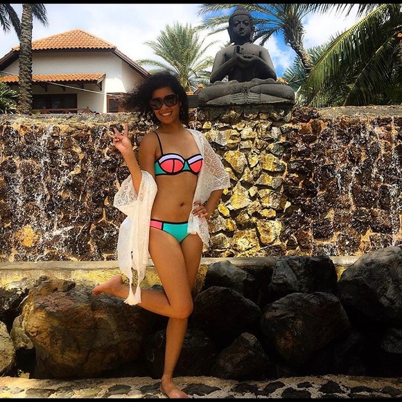 triangl swimwear Other - 👙 Triangl Neoprene Bikini Blue and Pink 👙